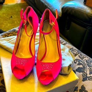 Alexander McQueen vintage satin pumps